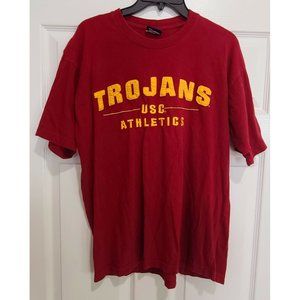 Vintage 90s Old Varsity Brand Men's USC Trojans US Athletics T-Shirt Medium